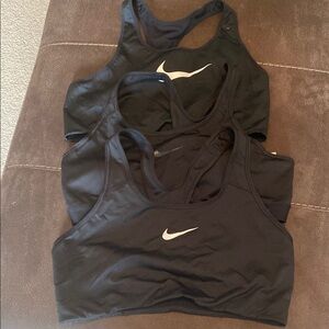 Nike Black Sports Bra Trio